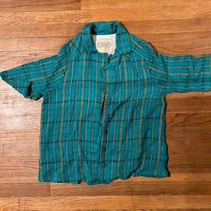 Ace&Jig Etta Shirt in Peacock XS